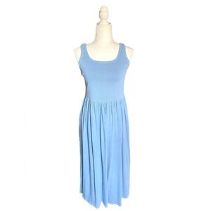 Sundry Sleeveless Sky Blue Maxi Dress